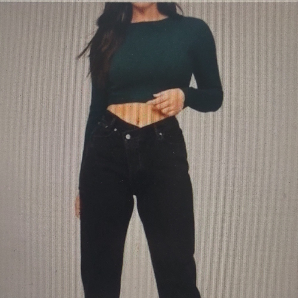 Abercrombie & Fitch Black Straight Leg Jeans Size 28/6L